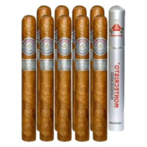 MONTECRISTO - PAREJO - PLATINUM SERIES TUBE - CHURCHILL  - HABANO-10 PCS