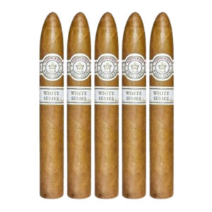 MONTECRISTO - PAREJO - WHITE SERIES NO. 2 - ROBUSTO - CONNECTICUT -5 PCS