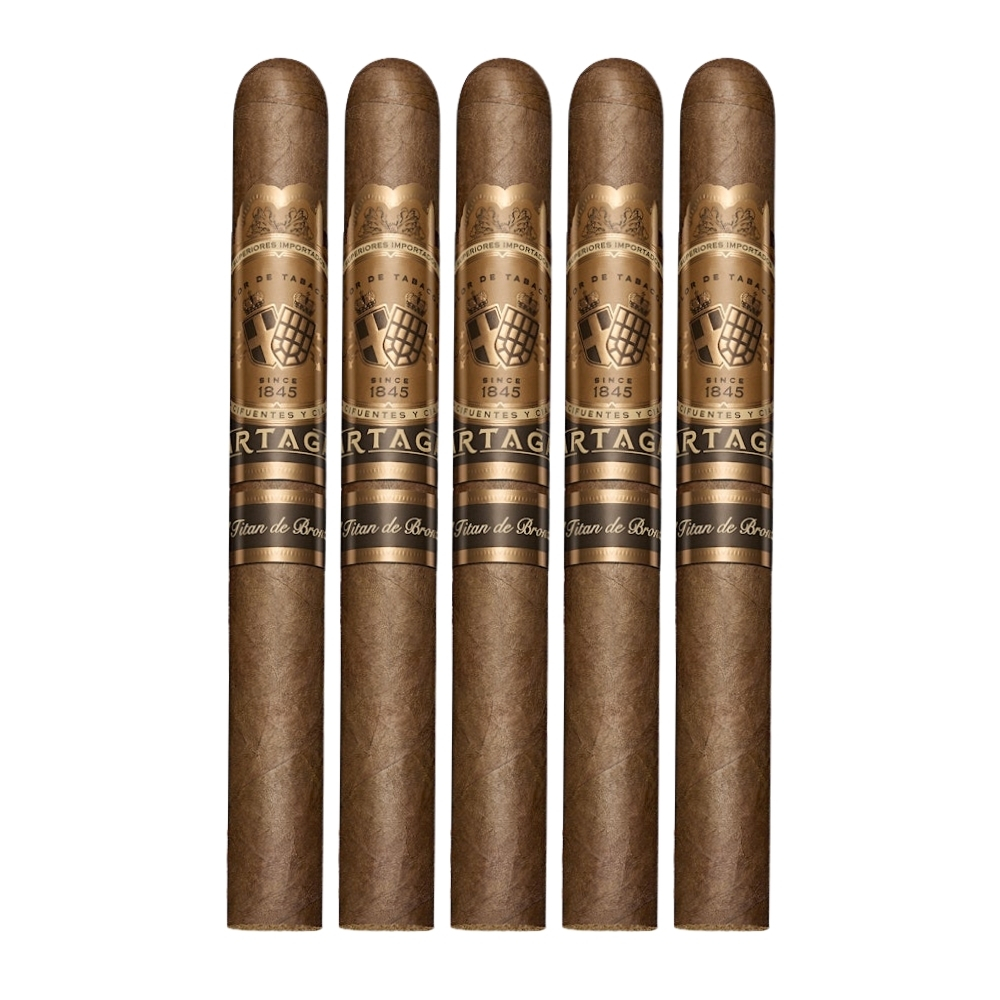 PARTAGAS - PAREJO - PARTAGAS DE BRONCE - Corona 6 1/4 X 46 - COROJO-5 PCS
